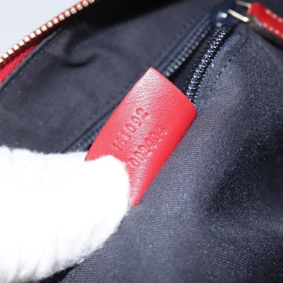 Authentic GUCCI GG Crystal Shoulder Bag Coated Canvas Navy Gold 181092 - Picture 4 of 16